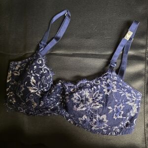 Victoria's Secret Navy Blue Lace Bra